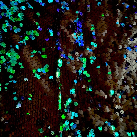 FOREVER 21 IRIDESCENT SEQUINED LEGGINGS - Picture 6 of 6